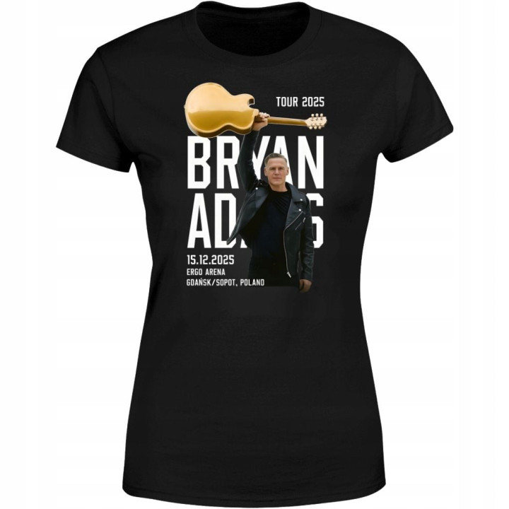 Koszulka damska Bryan Adams na koncert Tour 2025 Gdańsk Ergo Arena