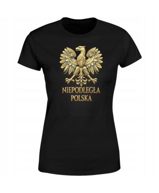 Koszulka damska Patriotyczna NIEPODLEGŁA POLSKA Orzeł na 11 listopada