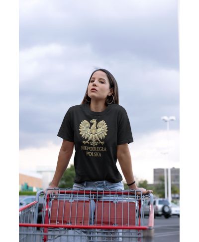 Koszulka damska Patriotyczna NIEPODLEGŁA POLSKA Orzeł na 11 listopada