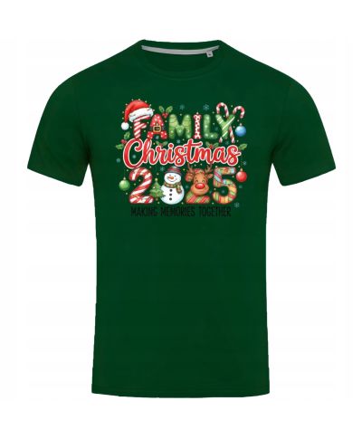 Koszulka męska Świąteczna Family Christmas 2025 dla całej rodziny