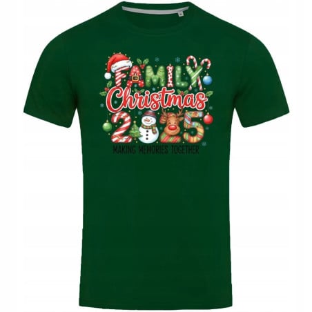 Koszulka męska Świąteczna Family Christmas 2025 dla całej rodziny