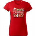 Koszulka damska Świąteczna Family Christmas 2025 dla całej rodziny