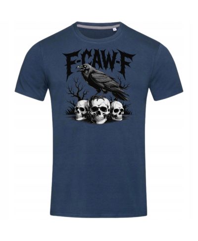 Koszulka męska F-CAW-F Kruk Raven Edition mroczna parodia hitu z kurą