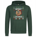 Bluza z kapturem męska Świąteczna Merry Liftmas Mikołaj Kulturysta Święta