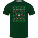 Koszulka męska Świąteczna Classic Knit Pattern w stylu ugly sweater