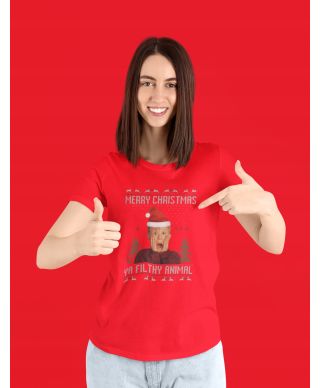 Koszulka damska Świąteczna filmowa Kevin sam w domu T-shirt świąteczny