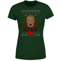 Koszulka damska Świąteczna z filmową twarzą Kevina T-shirt Kevin zaskoczony
