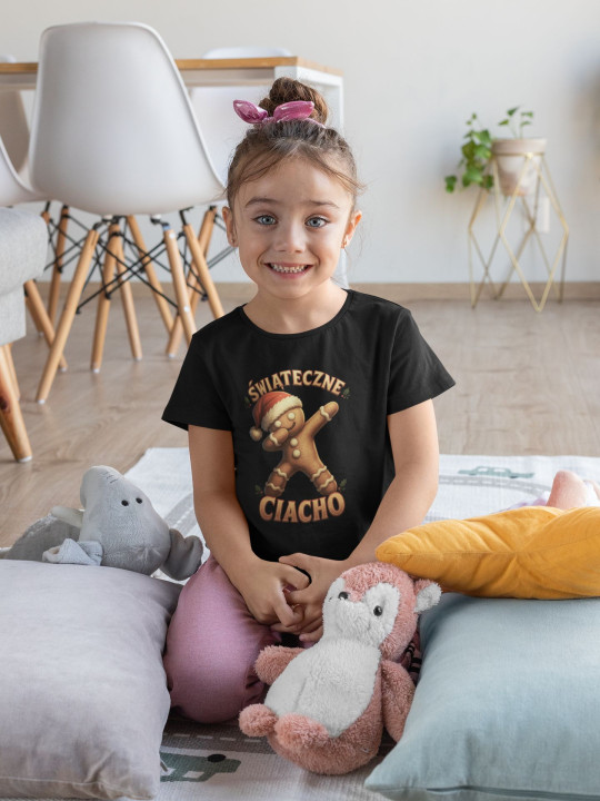 Koszulka dziecięca Świąteczna Świąteczne Ciacho Piernik T-shirt świąteczny — zdjęcie 3