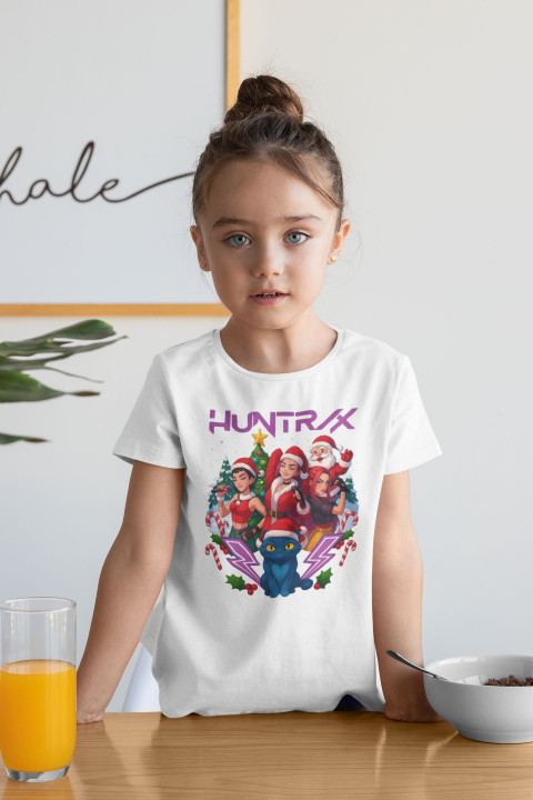 Koszulka dziecięca Świąteczna HUNTRIX prezent na święta Hunters k-pop — zdjęcie 2
