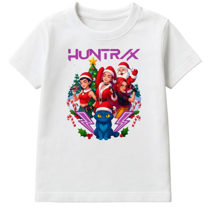 Koszulka dziecięca Świąteczna HUNTRIX prezent na święta Hunters k-pop — zdjęcie 3
