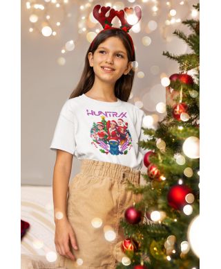 Koszulka dziecięca Świąteczna HUNTRIX prezent na święta Hunters k-pop