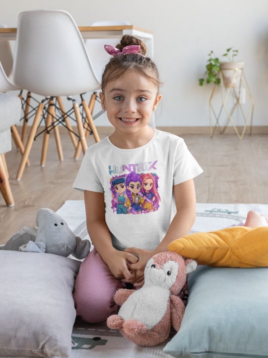 Koszulka dziecięca Huntrix dla fanek magicznej drużyny bohaterek — zdjęcie 2