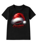 Koszulka dziecięca Świąteczna „Merry Christmas” czapka Mikołaja klasyk