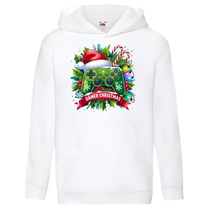 Bluza dziecięca Świąteczna Gamer Christmas dla fanów gier Pad do gry
