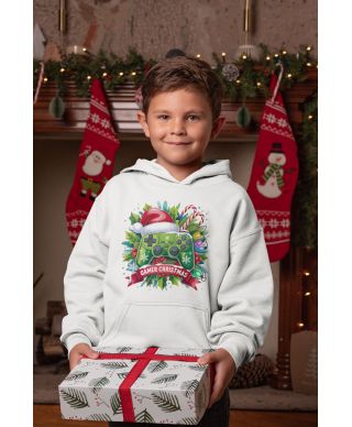 Bluza dziecięca Świąteczna Gamer Christmas dla fanów gier Pad do gry
