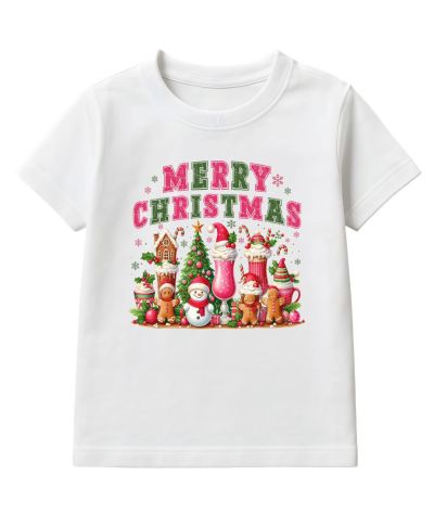 Koszulka dziecięca Świąteczna Merry Christmas pełna słodyczy i magii Świąt
