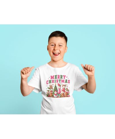 Koszulka dziecięca Świąteczna Merry Christmas pełna słodyczy i magii Świąt