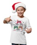 Koszulka dziecięca Świąteczna dla gracza „Gamer Christmas” Pady do gry