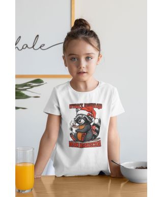 Koszulka dziecięca Świąteczna Wybacz Mikołaju Byłam Niegrzeczna