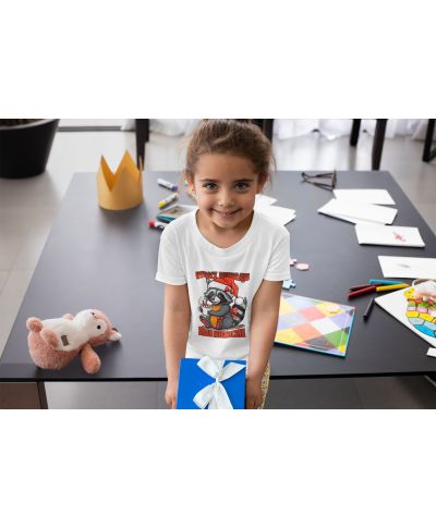 Koszulka dziecięca Świąteczna Wybacz Mikołaju Byłam Niegrzeczna