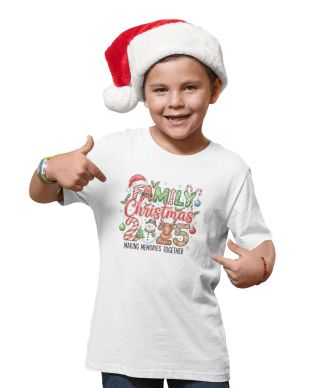 Koszulka dzicięca Świąteczna Family Christmas 2025 dla całej rodziny