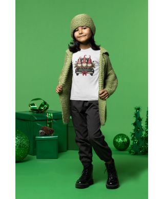 Koszulka dziecięca Świąteczna z krasnalami na Święta Merry Christmas