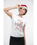 Koszulka damska Świąteczna Święta Mikołaj Ho Ho Ho prezent świąteczny