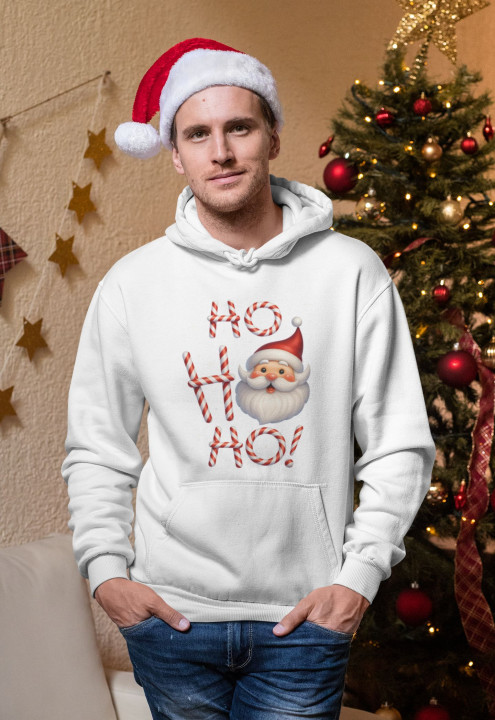 Bluza męska Świąteczna Święta Mikołaj Ho Ho Ho prezent świąteczny — zdjęcie 3