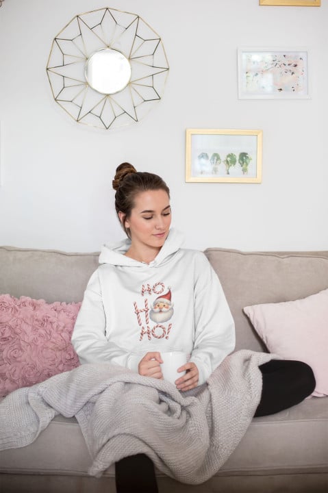 Bluza damska Świąteczna Święta Mikołaj Ho Ho Ho prezent świąteczny — zdjęcie 3