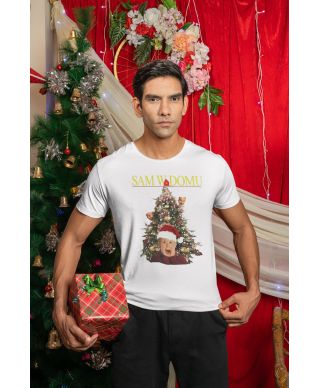 Koszulka męska świąteczna z motywem Sam w domu Kevin śmieszny prezent