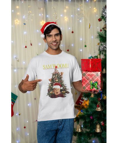Koszulka męska świąteczna z motywem Sam w domu Kevin śmieszny prezent