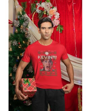 Koszulka męska Świąteczna z motywem Kevin Sam w domu!!!