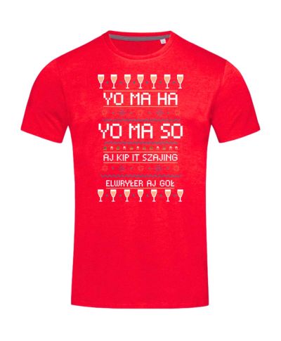 Koszulka męska świąteczna z humorem i fajerwerkami imprezowy motyw