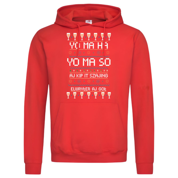 Bluza męska świąteczna z humorem i fajerwerkami imprezowy motyw