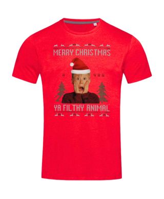 Koszulka męska Świąteczna filmowa Kevin sam w domu T-shirt świąteczny