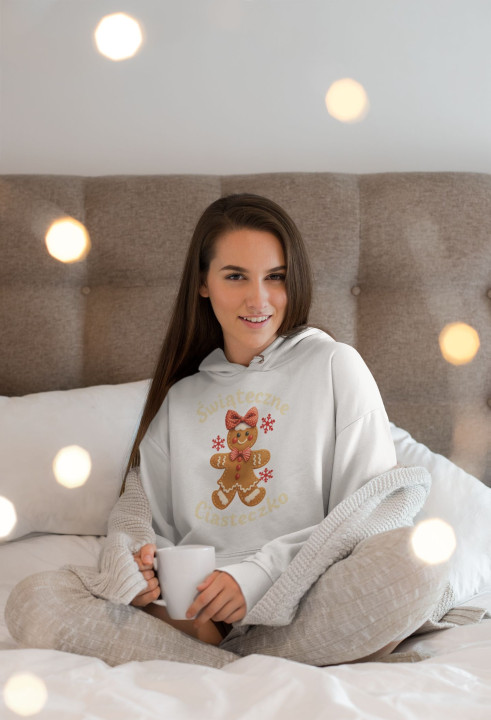 Bluza damska Świąteczna na Święta "Świąteczne Ciasteczko" urocza — zdjęcie 3