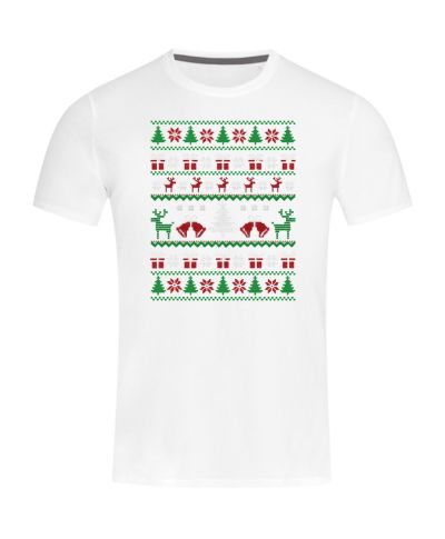 Koszulka męska Świąteczna Classic Knit Pattern w stylu ugly sweater