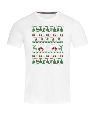 Koszulka męska Świąteczna Classic Knit Pattern w stylu ugly sweater