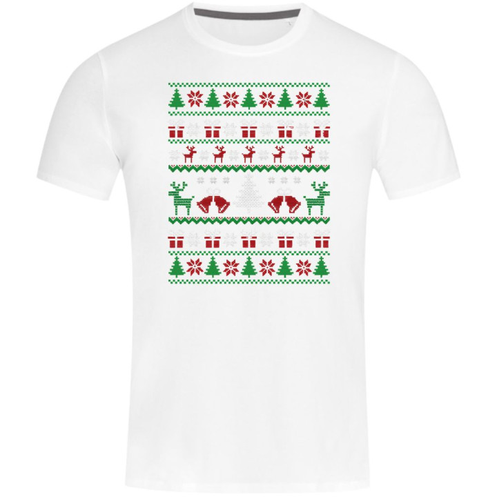 Koszulka męska Świąteczna Classic Knit Pattern w stylu ugly sweater