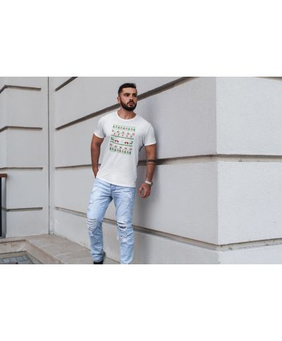 Koszulka męska Świąteczna Classic Knit Pattern w stylu ugly sweater