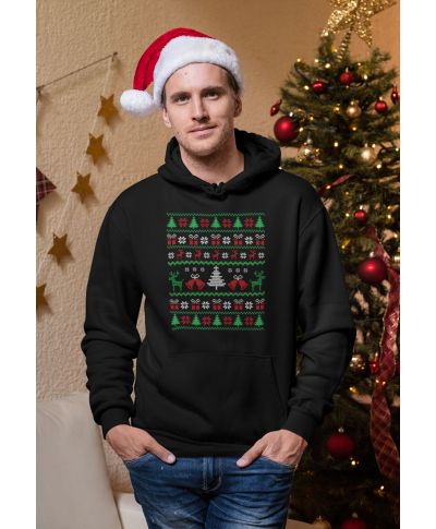 Bluza męska Świąteczna Classic Knit Pattern w stylu ugly sweater