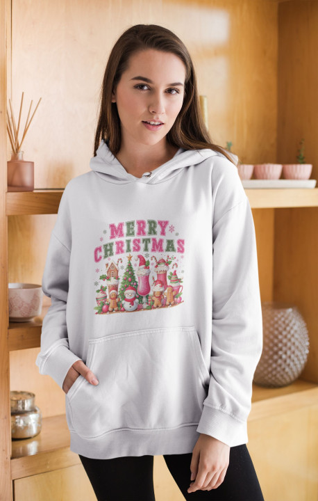 Bluza damska Świąteczna „Merry Christmas” pełna słodyczy i magii Świąt — zdjęcie 2