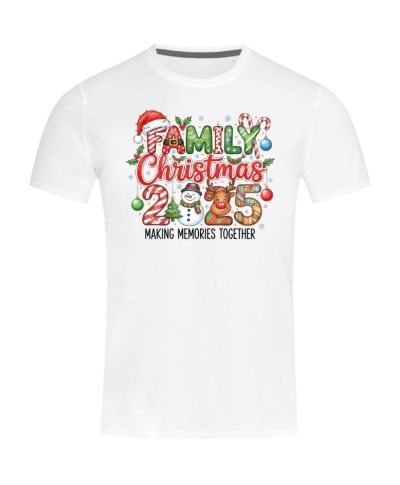 Koszulka męska Świąteczna Family Christmas 2025 dla całej rodziny