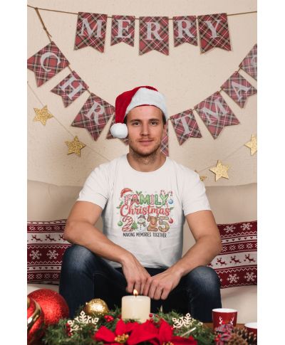 Koszulka męska Świąteczna Family Christmas 2025 dla całej rodziny