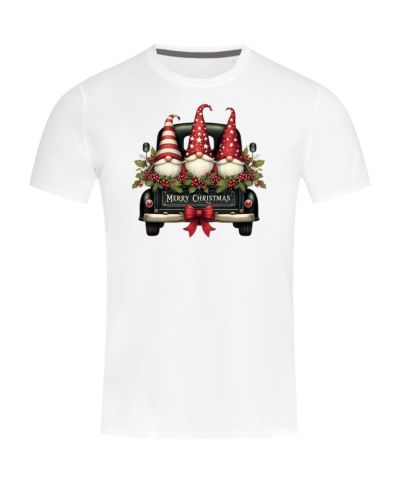 Koszulka męska Świąteczna z krasnalami na Święta Merry Christmas