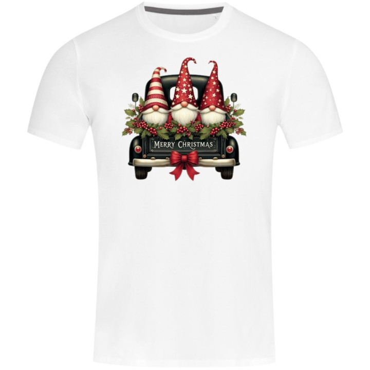 Koszulka męska Świąteczna z krasnalami na Święta Merry Christmas
