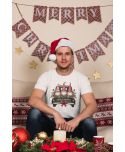 Koszulka męska Świąteczna z krasnalami na Święta Merry Christmas