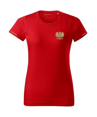 Koszulka damska Patriotyczna Orzeł Złoty Niepodległa Polska