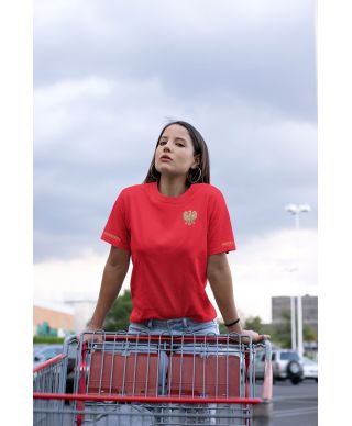 Koszulka damska Patriotyczna Orzeł Złoty Niepodległa Polska