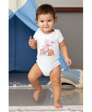 Body dziecięce „Moje pierwsze Święta” uroczy świąteczny strój dla maluszka